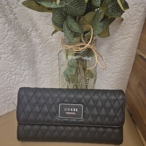 Guess Quilted Black Women's Wallet